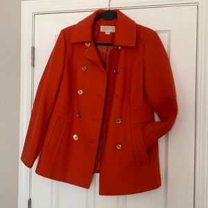 Orange/red Michael kors jacket 10